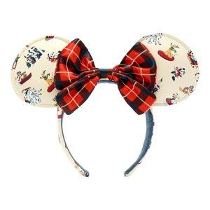 Disney Parks Walt’s Holiday Lodge Mickey Mouse Minnie Mouse Ears Headband